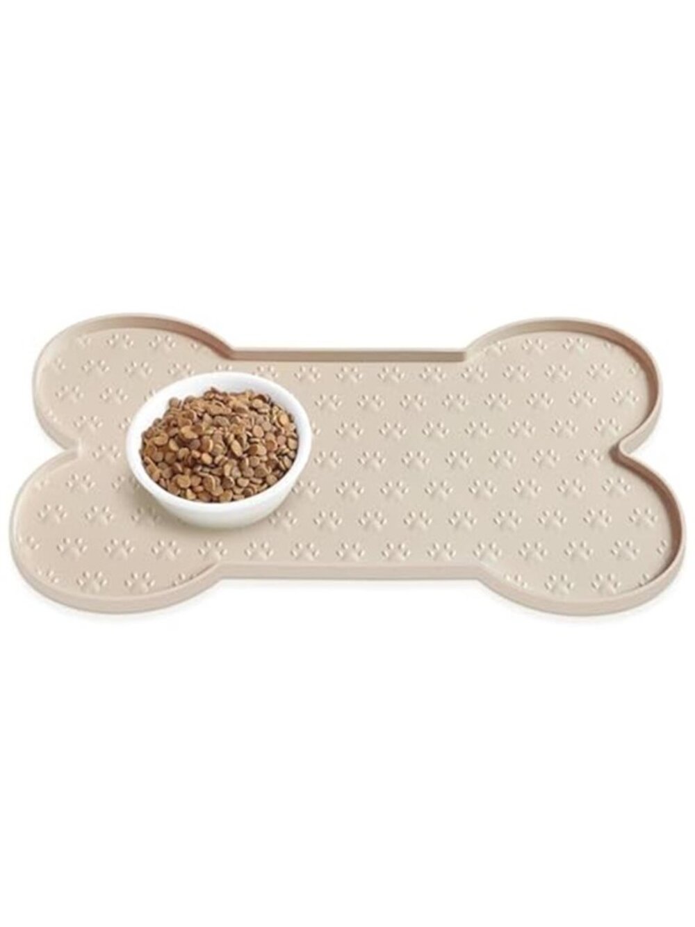 Dog Food Mat Anti-Slip Silicone Dog Bowl Mat Thicker Pet Placemat 19.4"L x 9.8"W